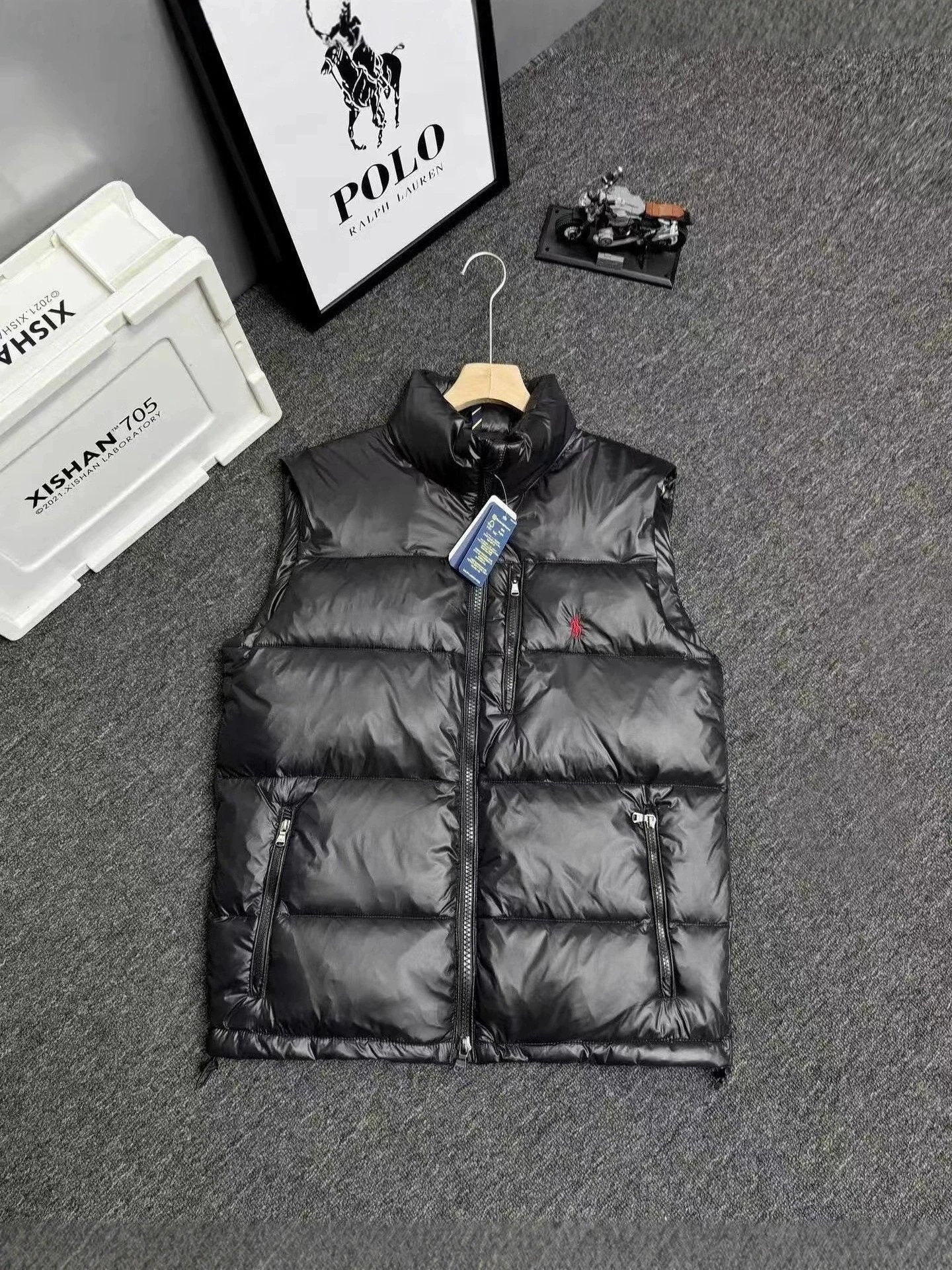 Ralph Lauren Puffer Down Vest Glossy Black
