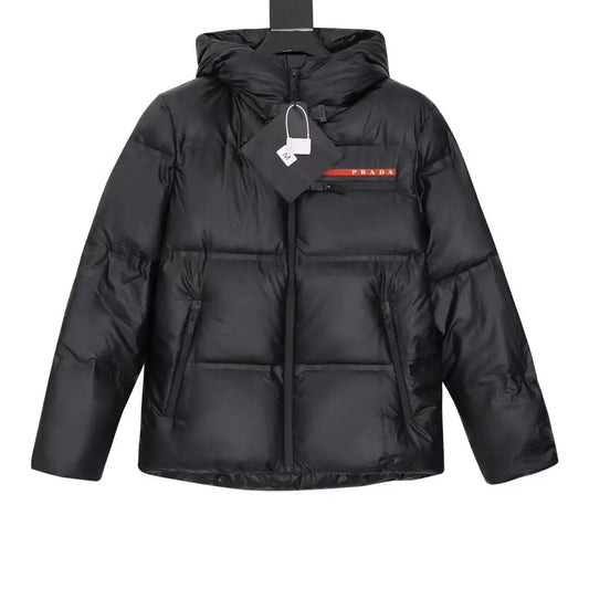 Prada Re-Nylon Down Puffer Jacket Black