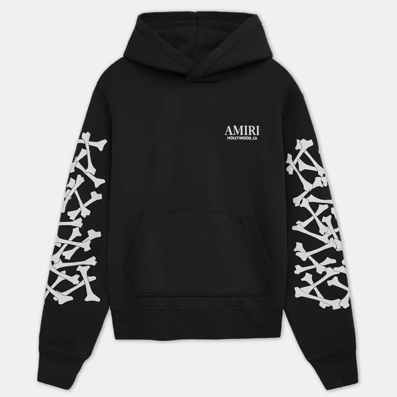 Amiri sleeve icons Hoodie Black