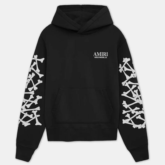 Amiri sleeve icons Hoodie Black