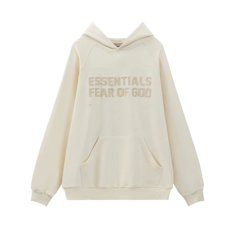Essentials Fear of God Big Icon Hoodie Creme