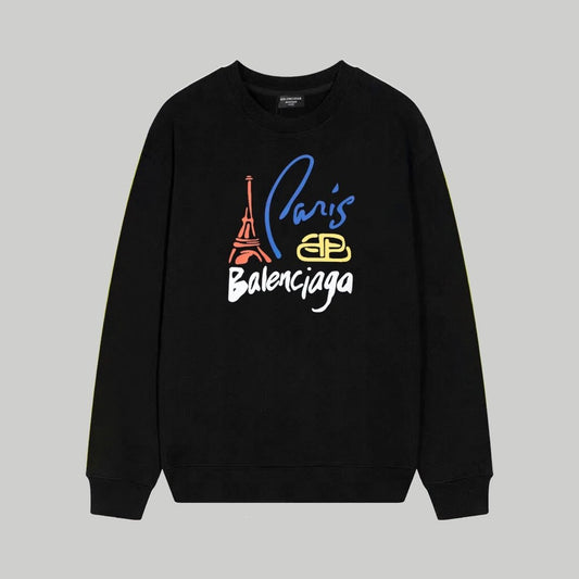 Balenciaga Paris Sweater Black