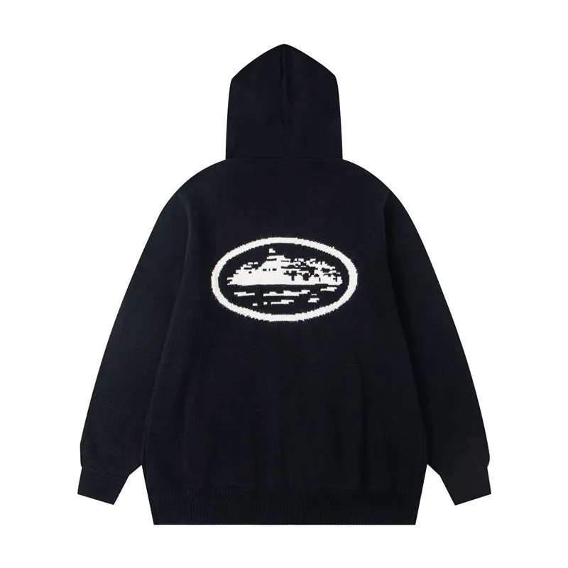 Corteiz Chestprint Hoodie Black