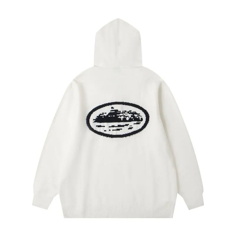 Corteiz Chestprint Hoodie White