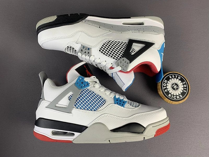 Jordan 4 Blue Grey White (Red Sole)