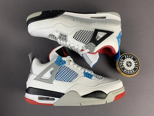 Jordan 4 Blue Grey White (Red Sole)