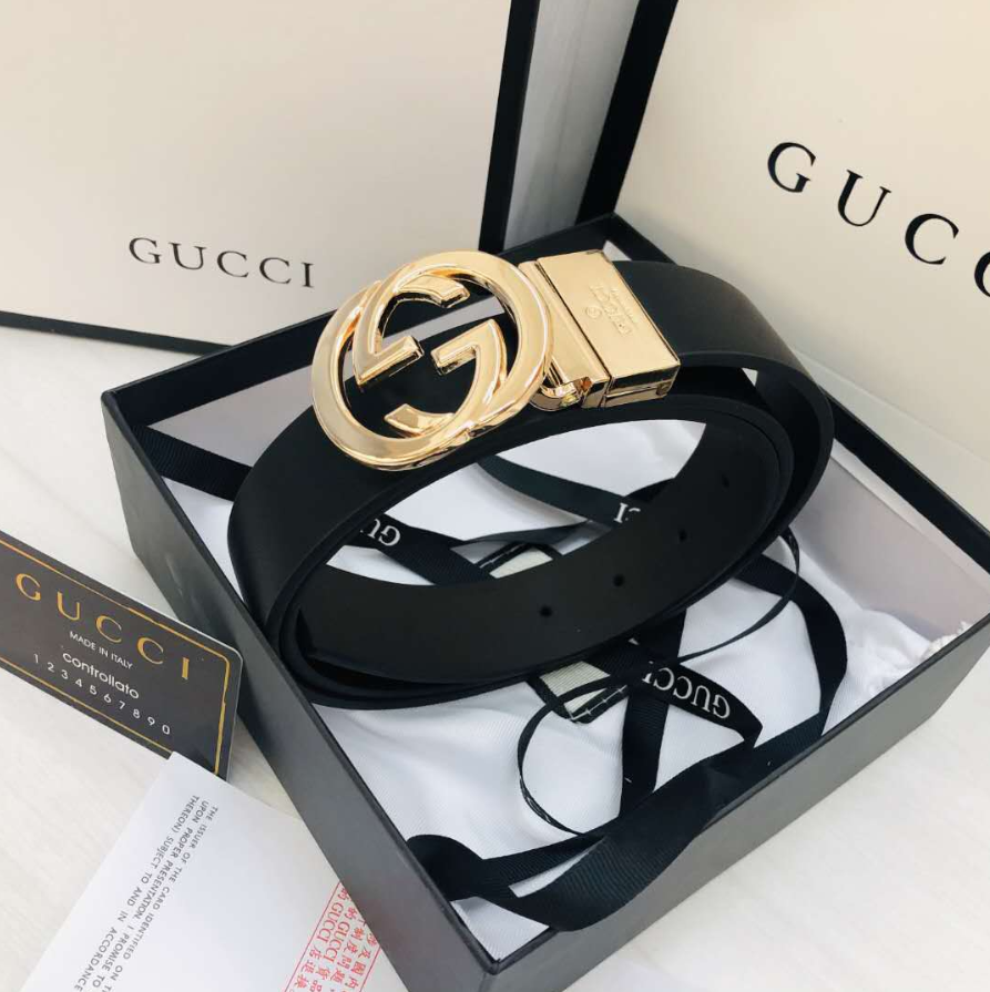 Gucci Belt (Big Golden) Black