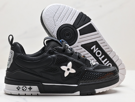 Louis Vuitton Trainer/Skate Black (Half White Sole)