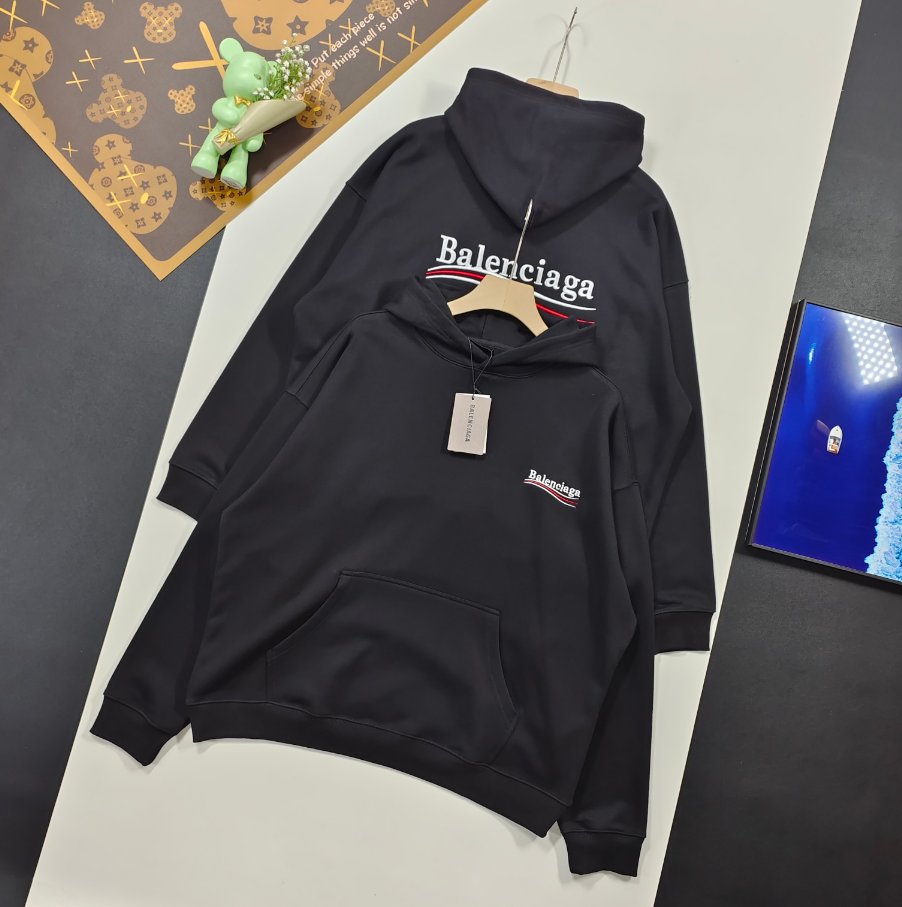 Balenciaga Basic Hoodie Black