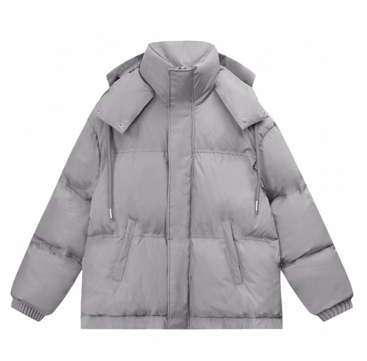 Ami Puffer Down Jacket Grey