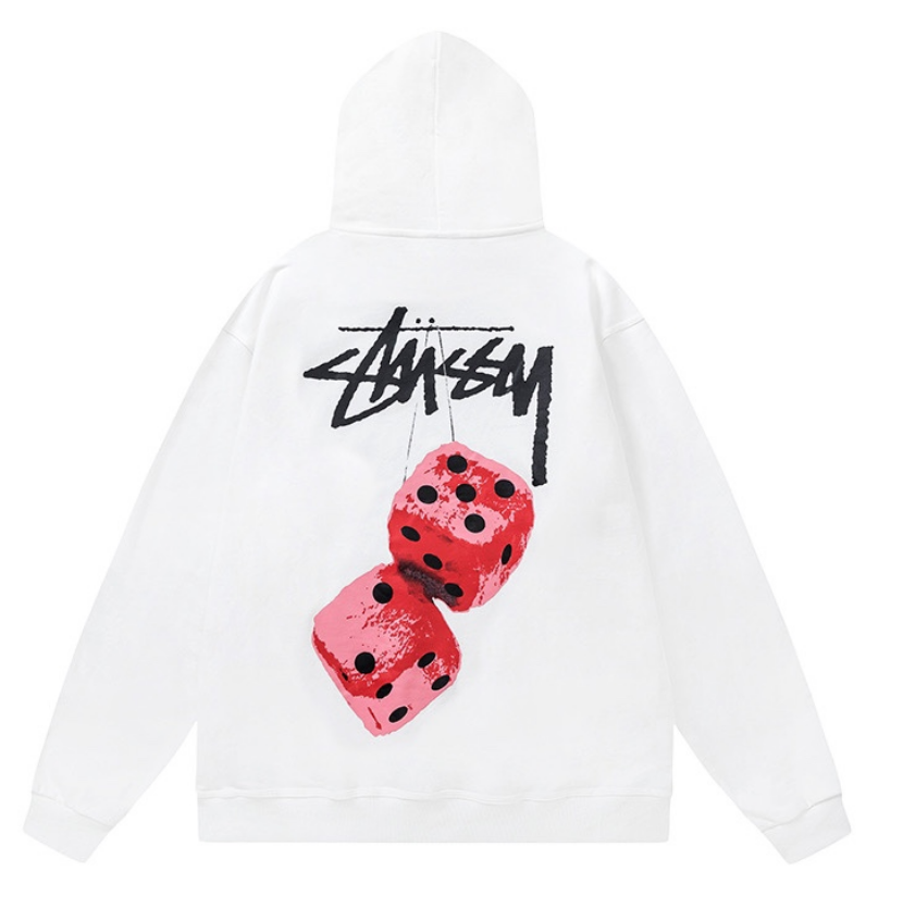 Stussy dices Hoodie White