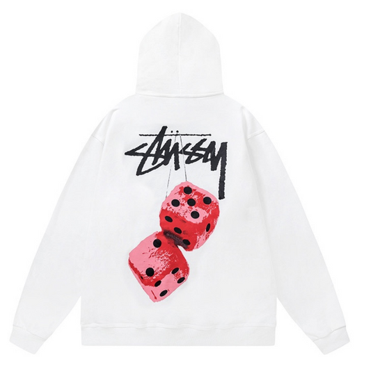 Stussy dices Hoodie White
