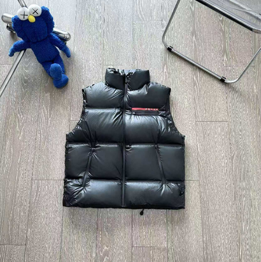 Prada linea rossa Puffer Vest Black