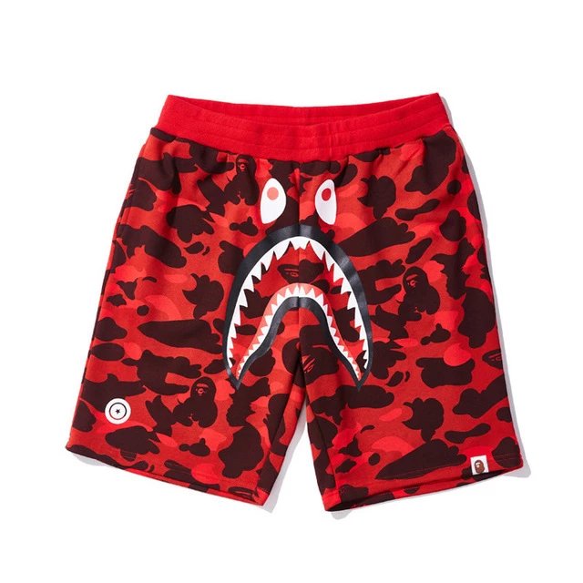 Bape Shorts Red Camo