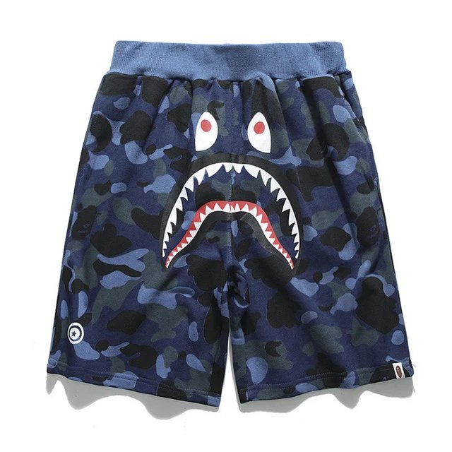 Bape Shorts Blue Camo