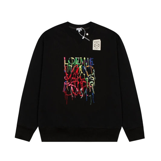 Loewe drip Logo Sweater Black