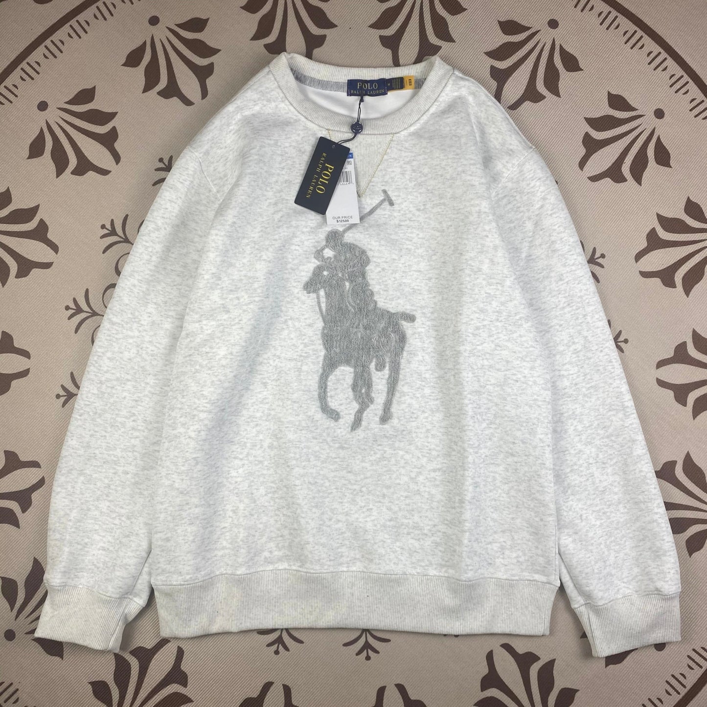 Ralph Lauren Big middle Icon Sweater Grey