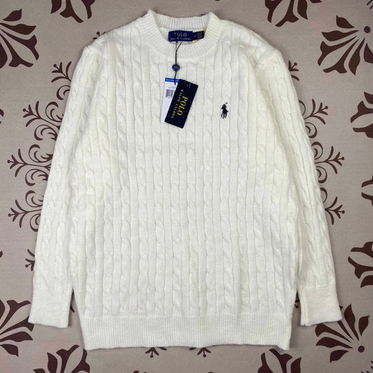 Ralph Lauren Knit Sweater White