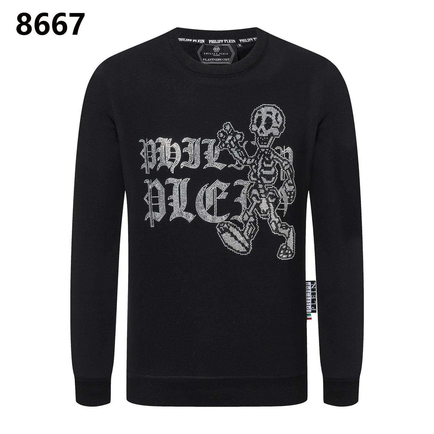 Philipp Plein Skeleton Pearl Sweater Black