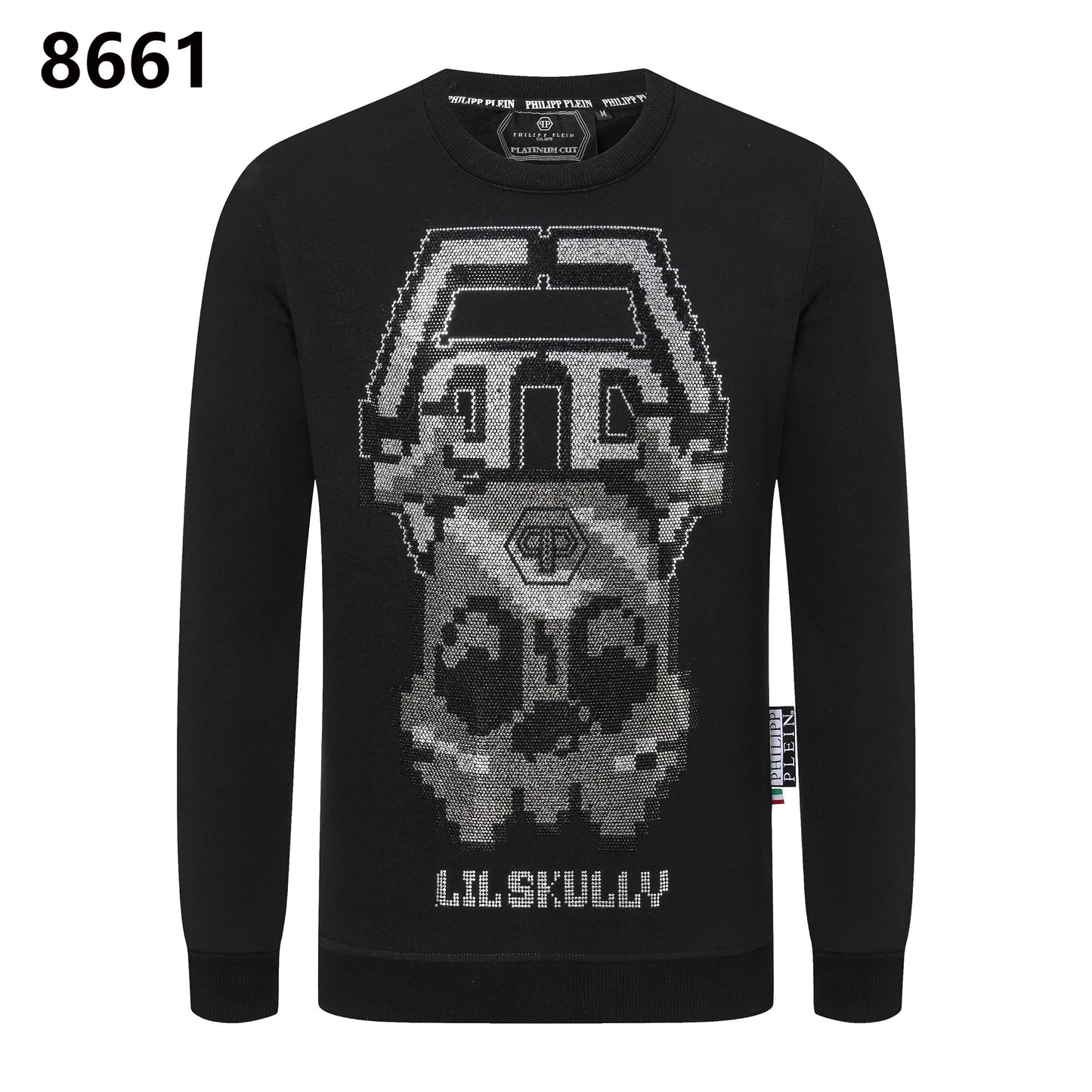 Philipp Plein Skull Pearl Sweater Black