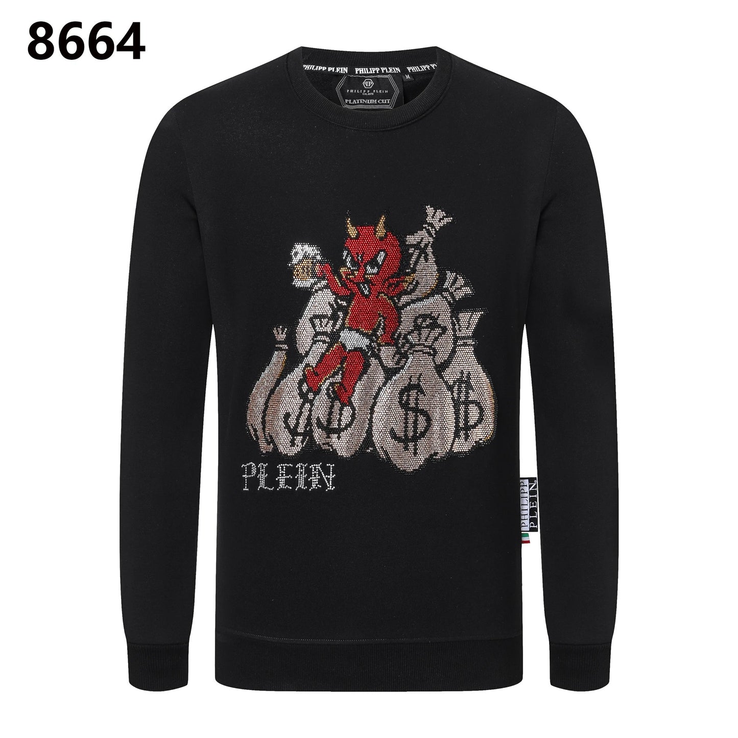 Philipp Plein Devil Money Sweater Black