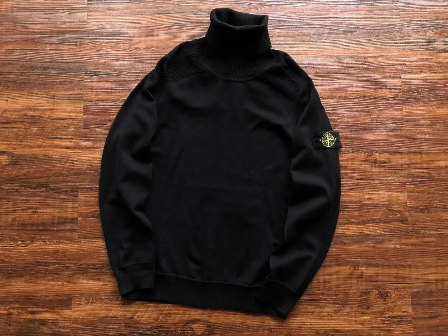 Stone Island Turtleneck Sweater Black