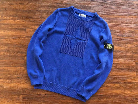 Stone Island Square Sweater Blue