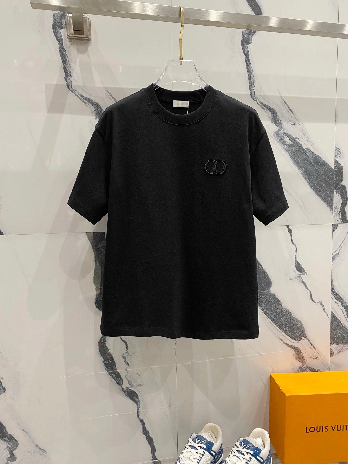 Christian Dior small logo T-shirt Black