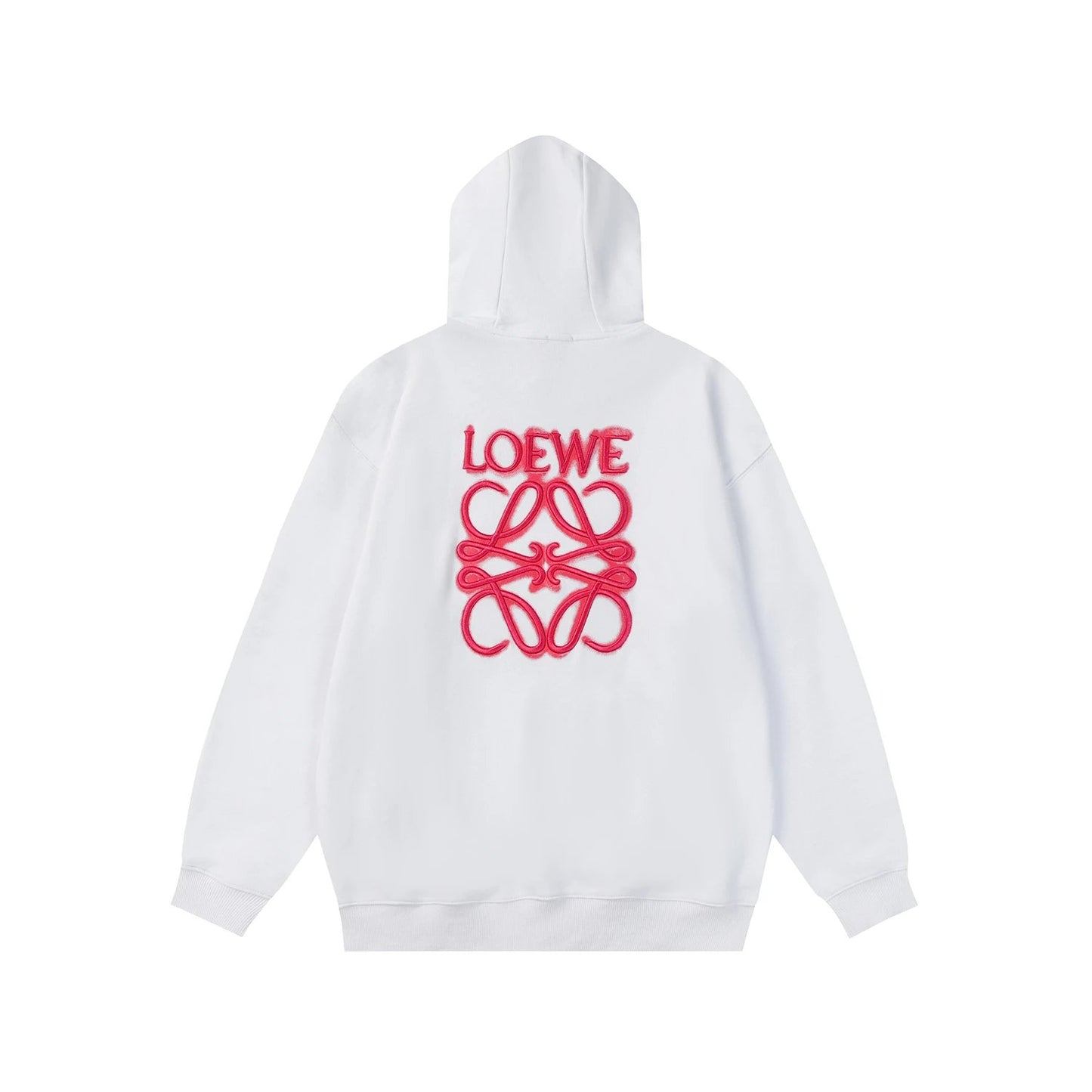 Loewe pink icon Hoodie White