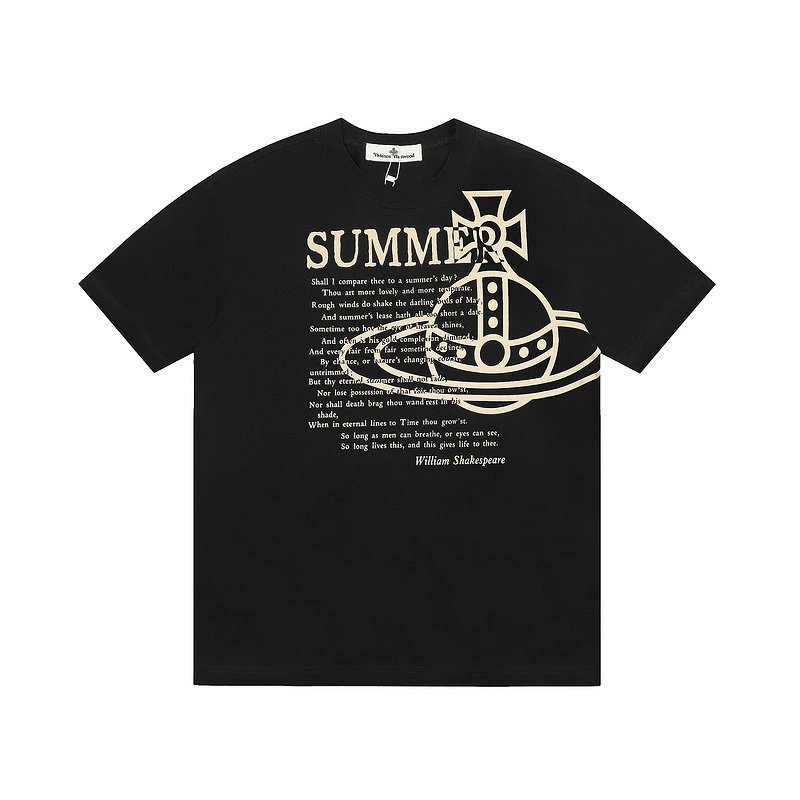 Vivienne Westwood Summer Text T-shirt Black