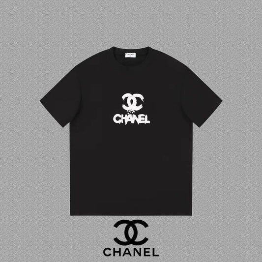 Chanel drip T-shirt Black