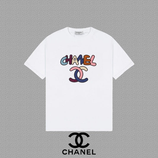 Chanel colorfull Font T-shirt White