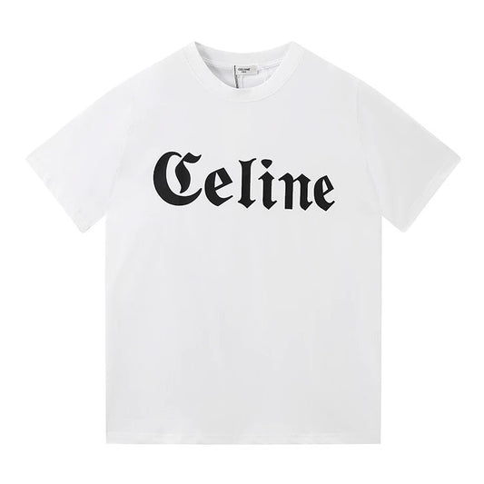 Celine old font T-shirt White