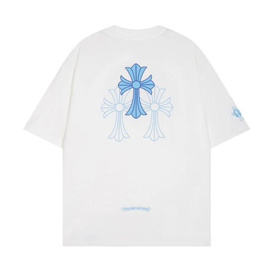 Chrome Hearts T-shirt White (Blue Cross)