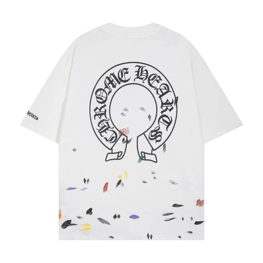 Chrome Hearts Paint T-shirt White