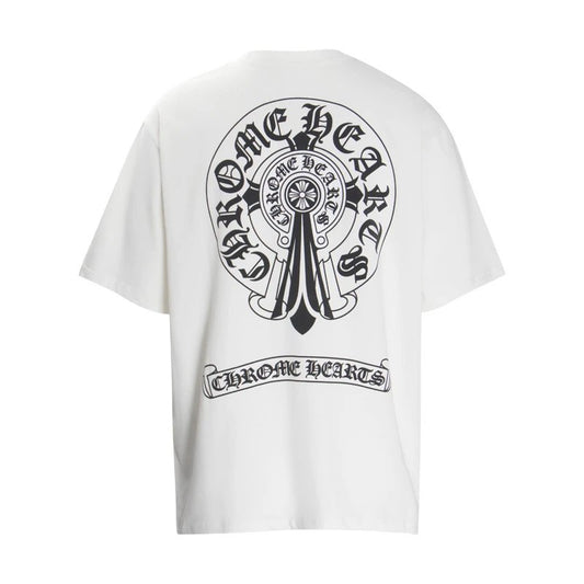 Chrome Hearts T-shirt White (Black Logo)