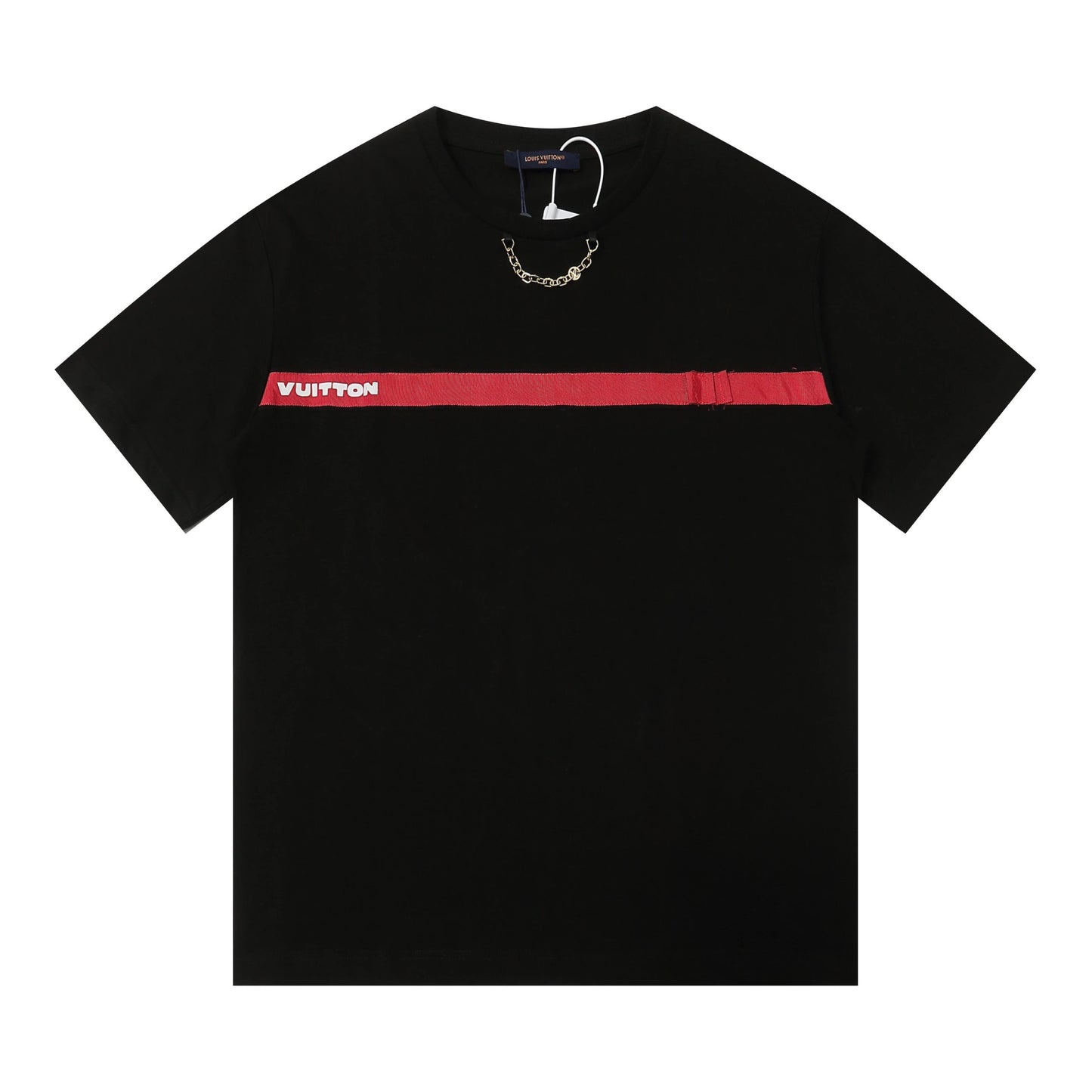 Louis Vuitton T-shirt Black Red Stripe