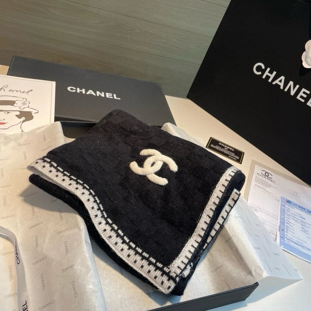 Chanel Scarf Black