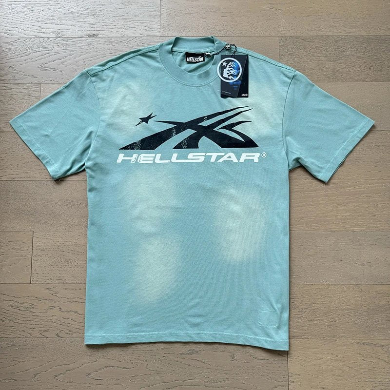 Hellstar T-shirt Washed Blue