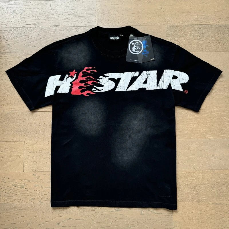 Hellstar Red Soul T-shirt Washed Black