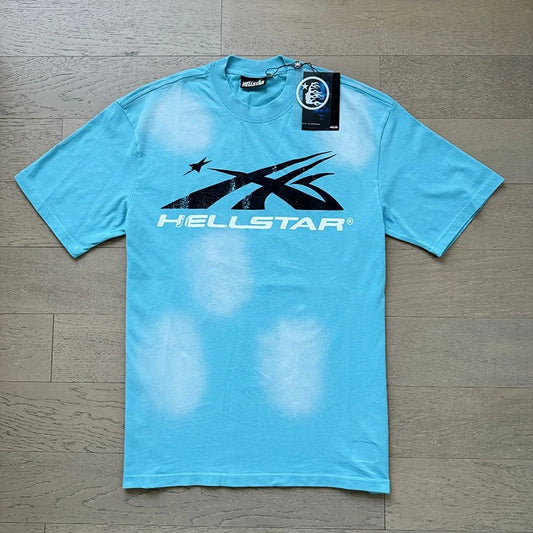 Hellstar T-shirt Washed Baby Blue