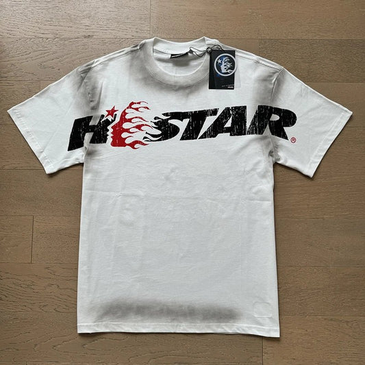 Hellstar Red Soul T-shirt Washed White