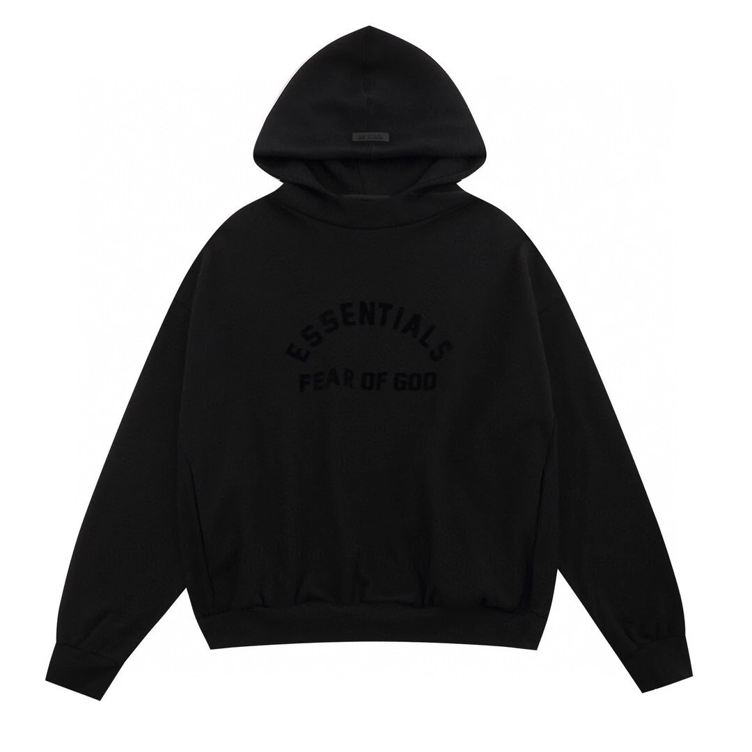 Essentials Fear of God College Hoodie Black