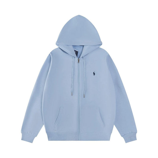 Ralph Lauren Basic Zip-Up Hoodie Baby Blue