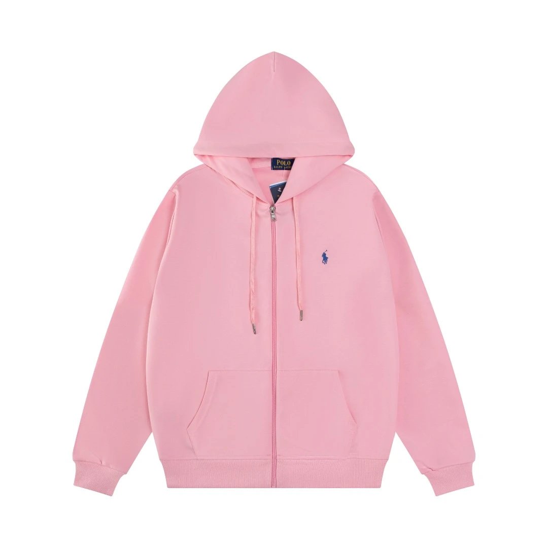 Ralph Lauren Basic Zip-Up Hoodie Pink