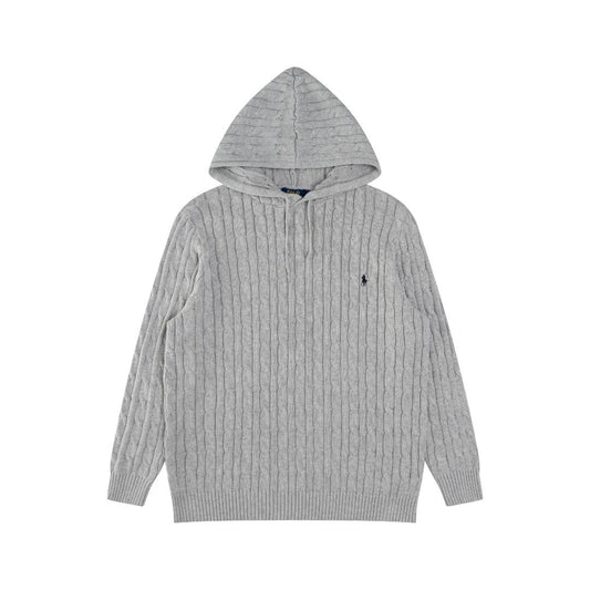 Ralph Lauren Knit Hoodie Grey