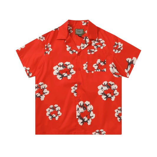 Denim Tears Summer shirt flame Orange