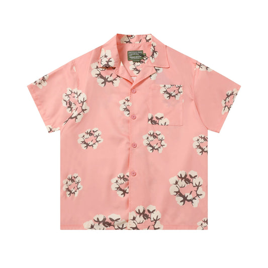 Denim Tears Summer shirt Pink