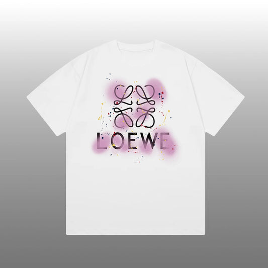 Loewe Pink Paint T-shirt White