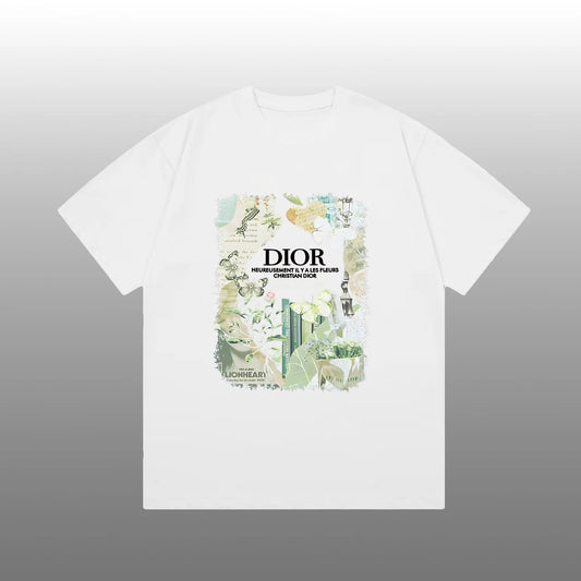 Dior Flower & Butterflies T-shirt White